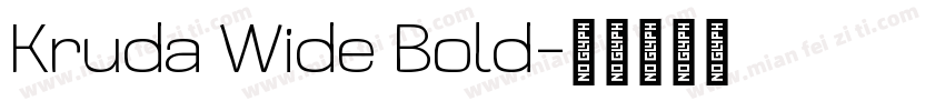 Kruda Wide Bold字体转换